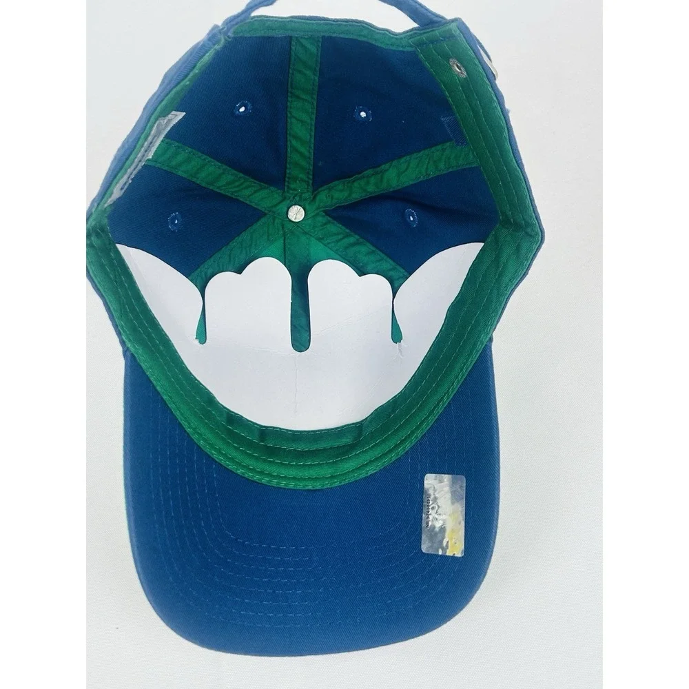 Vancouver Canucks NHL Reebok Dad Hat Adjustable Green Blue OSFA Cap New